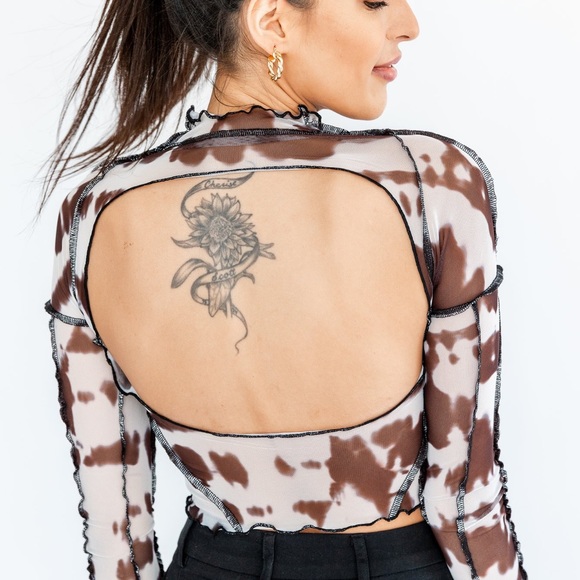 Marble crop top - Picture 4 of 4